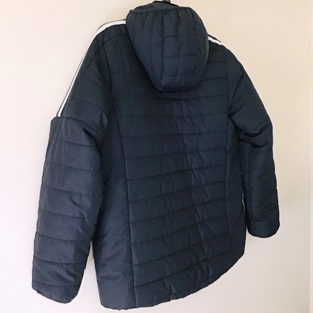 UNISEX Adidas Black Puffer Jacket - Picture 4 of 13